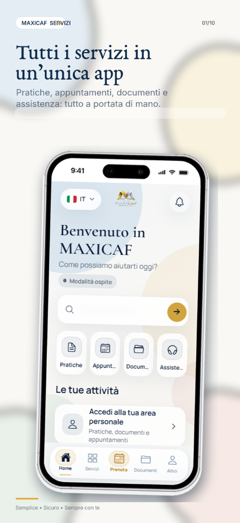 Tutti i servizi in un’unica app